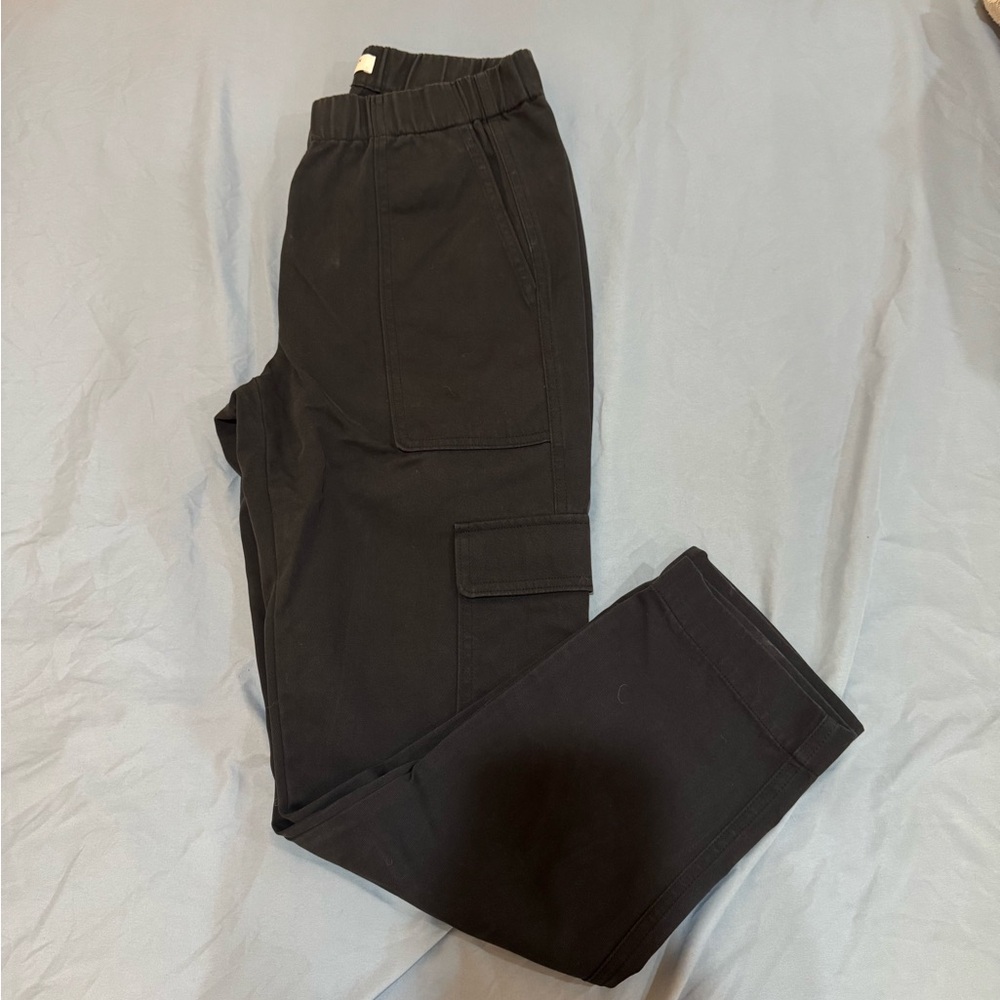 Aritzia Washed Black Cargo Pants